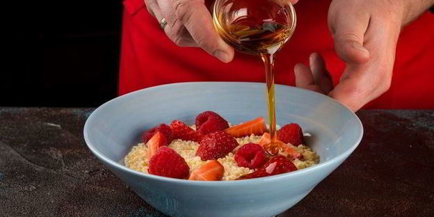 пшеничная каша с ягодами