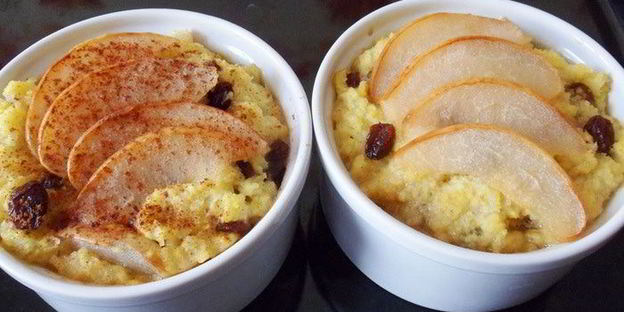 каша пшенная с грушами и изюмом