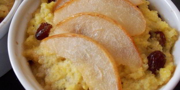 каша пшенная с грушами и изюмом