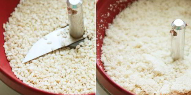 кукурузно-пшенная каша с кунжутом