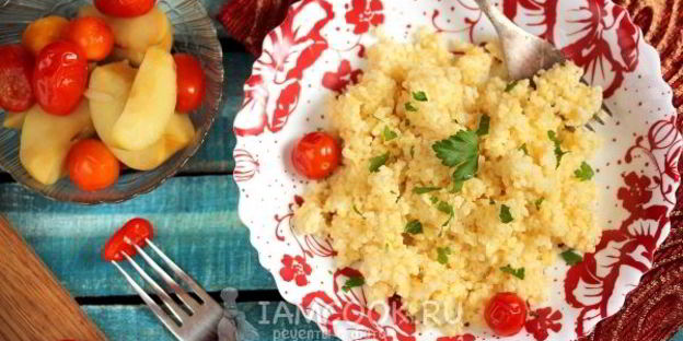 пшенная каша на воде в мультиварке