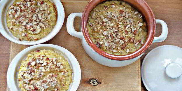 пшенная каша с бананом к завтраку