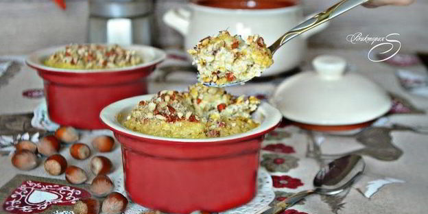 пшенная каша с бананом к завтраку