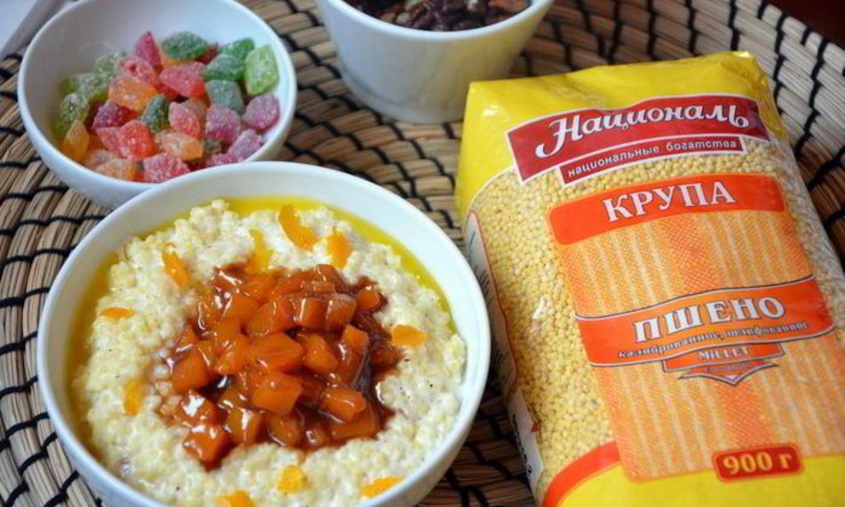 Рецепт пшенной каши с карамелизированной тыквой