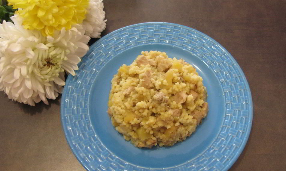 Рецепт пшенной каши с картофелем и свининой