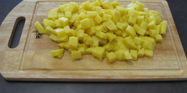 пшенная каша с картофелем и свининой