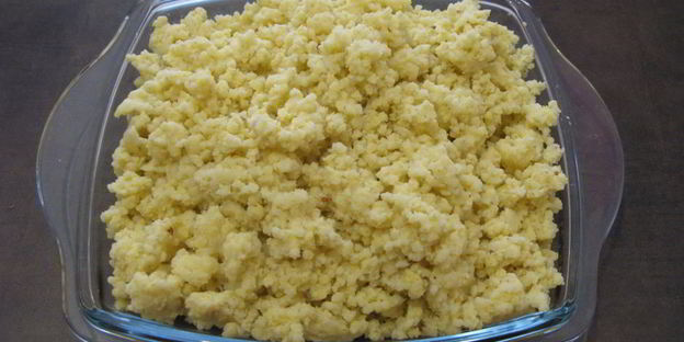 пшенная каша с картофелем и свининой