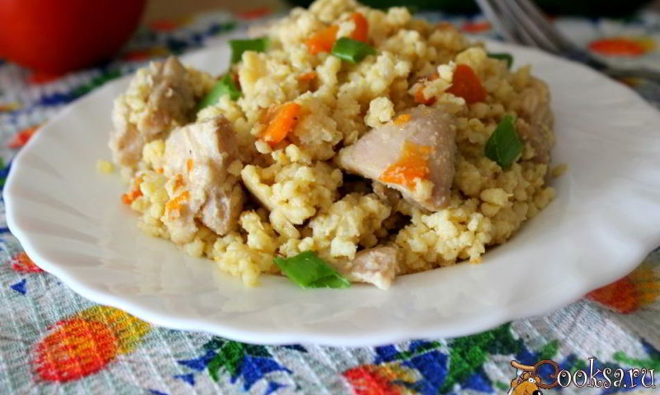 Рецепт пшенной каши с курицей