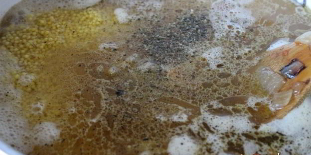 пшенная каша с курицей