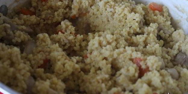 пшенная каша с курицей