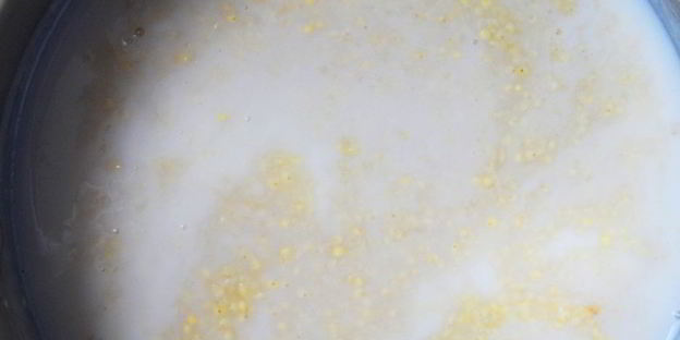 пшенная каша с медом и изюмом