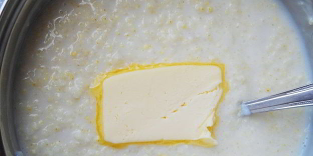 пшенная каша с медом и изюмом