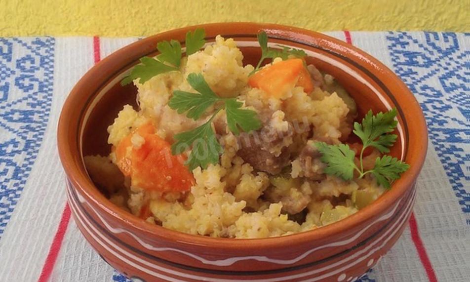 Рецепт пшенной каши с мясом