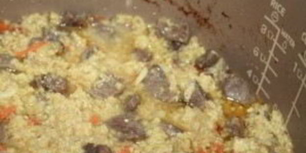 пшенная каша с тушенкой в мультиварке