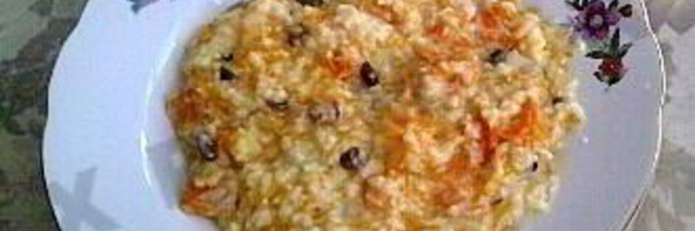 Пшенная каша с тыквой и изюмом