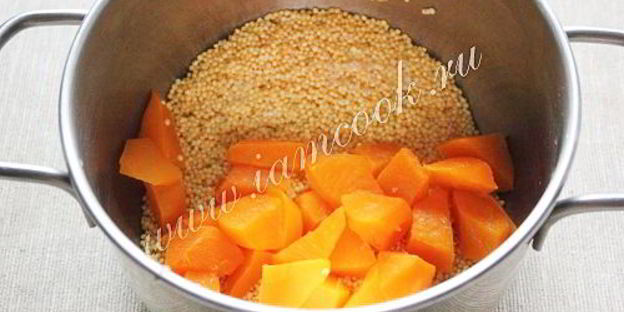 пшенная каша с тыквой и медом