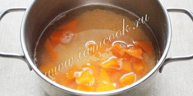 пшенная каша с тыквой и медом