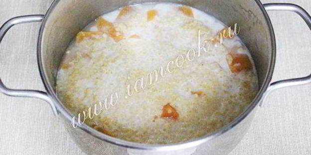 пшенная каша с тыквой и медом