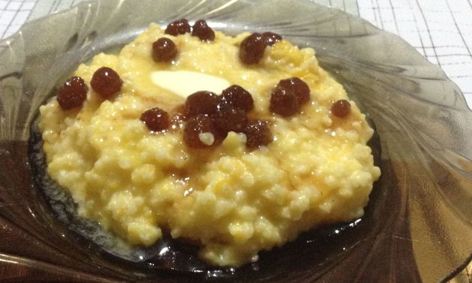 Рецепт пшенной каши с тыквой и вареньем