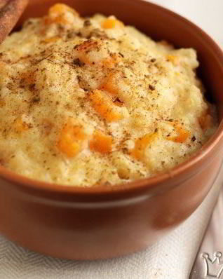 Пшенная каша с яблоками