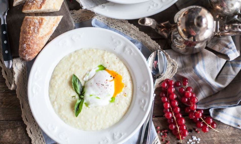 Рецепт пшенной каши с яйцом пашот