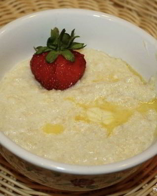 Пшенная каша в чугунке