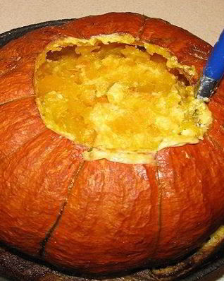 Пшенная каша в тыкве