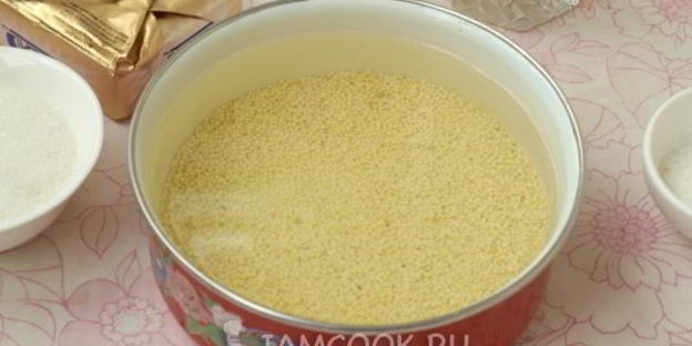 рисово-пшенная каша на молоке