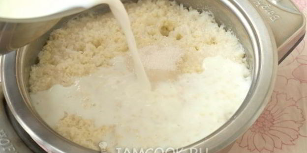 рисово-пшенная каша на молоке