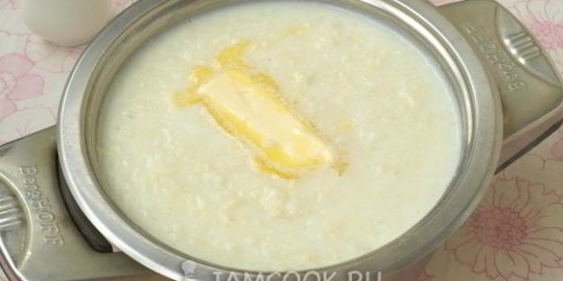 рисово-пшенная каша на молоке