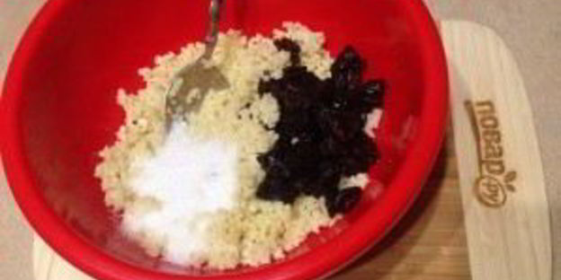 запеченная пшенная каша с черносливом