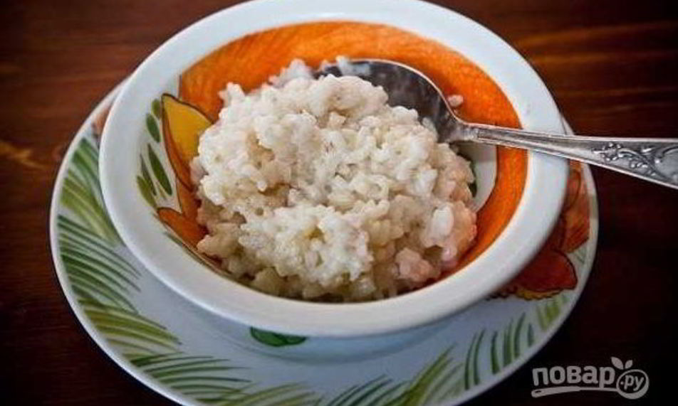 Рецепт рисовой каши молочной