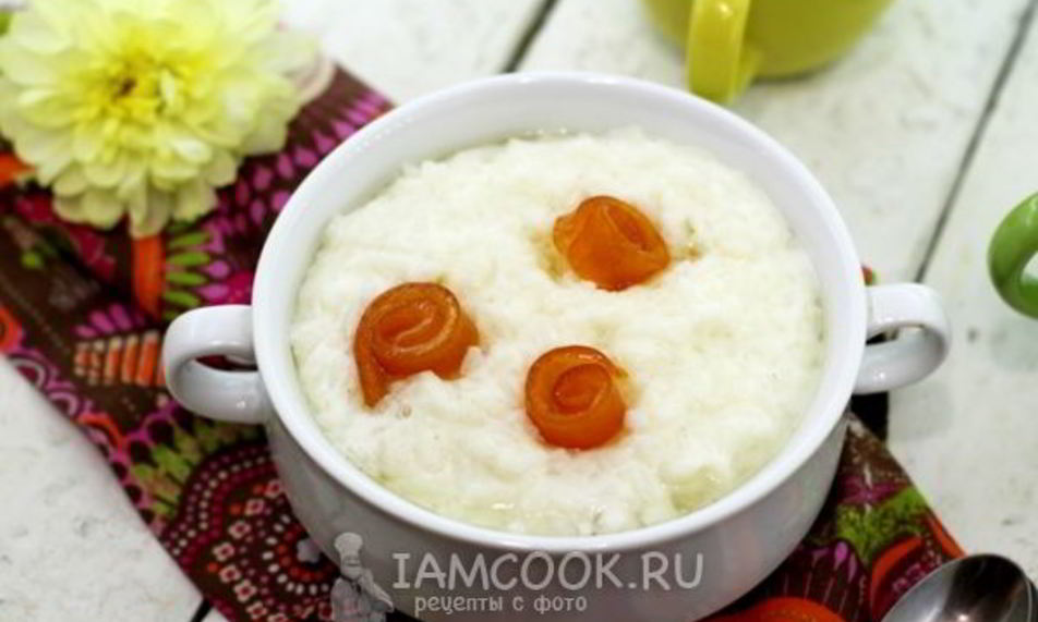 Рецепт рисовой каши на молоке в мультиварке