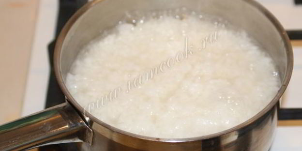 рисовая каша на молоке