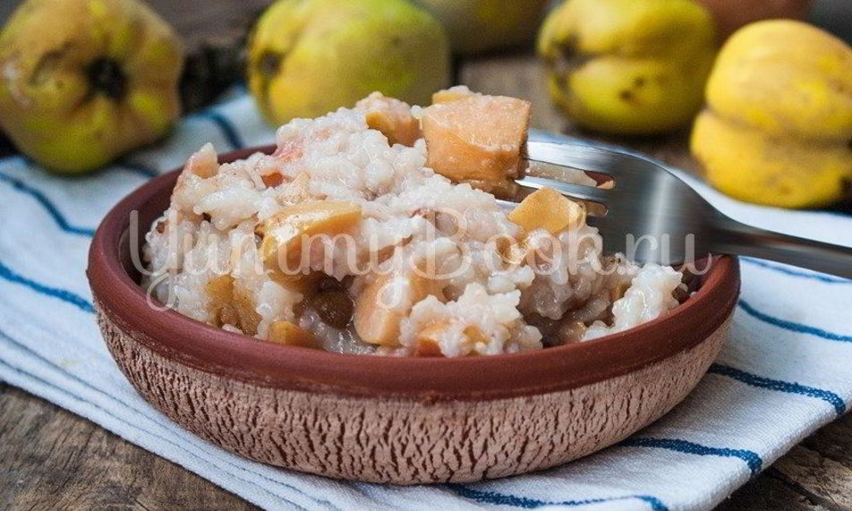 Рецепт рисовой каши с айвой в мультиварке