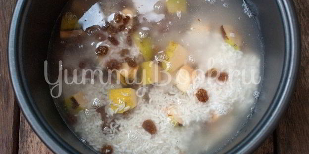 рисовая каша с айвой в мультиварке