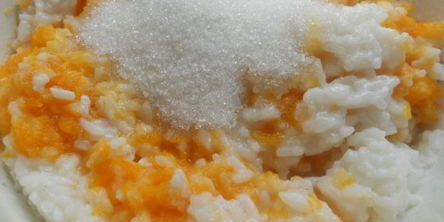 рисовая каша с айвой в тыкве