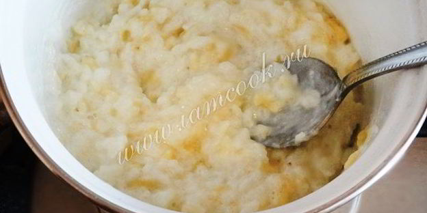 рисовая каша с бананом