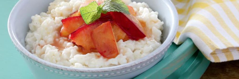 Рисовая каша с фруктами