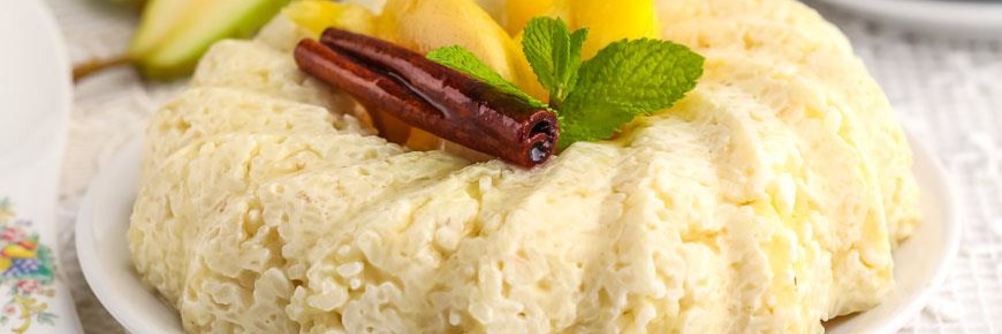 Рисовая каша с грушами