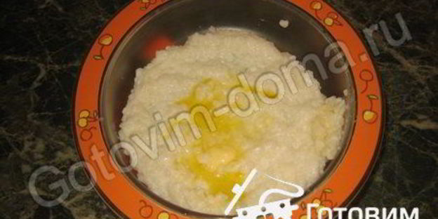 рисовая каша с грушей