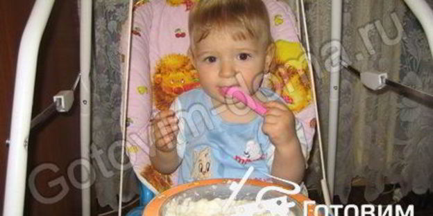 рисовая каша с грушей