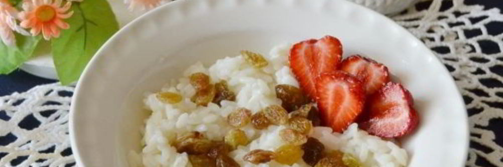 Рисовая каша с изюмом