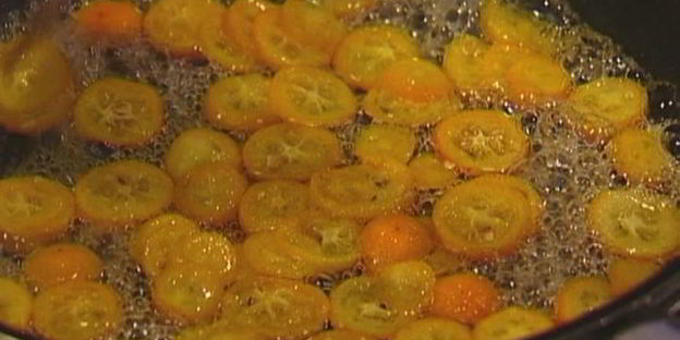 рисовая каша с карамелизированным кумкватом