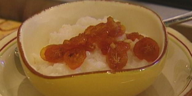 рисовая каша с карамелизированным кумкватом