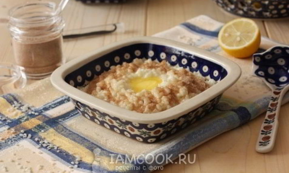 Рецепт рисовой каши с корицей