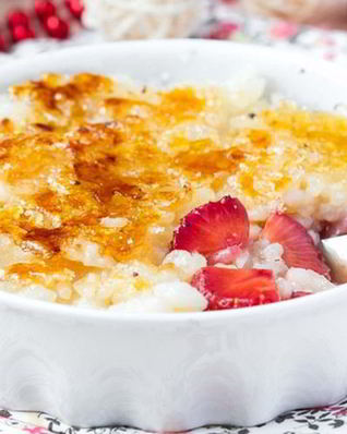 Рисовая каша с крем-брюле