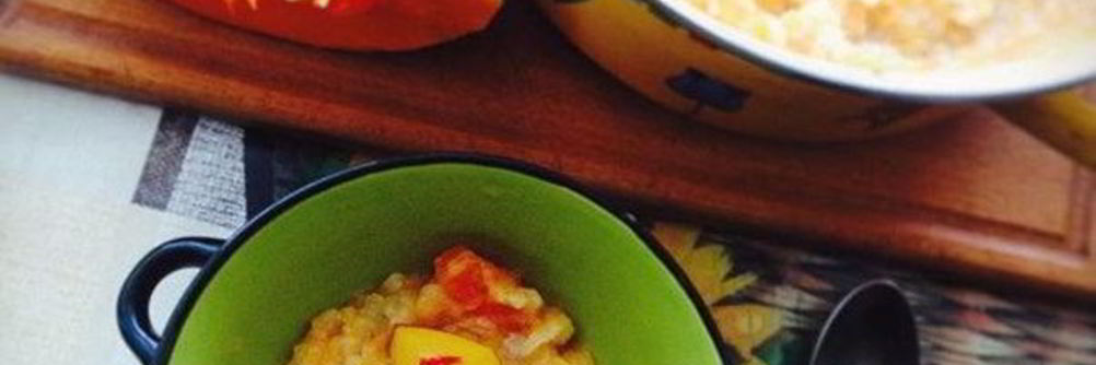 Рисовая каша с тыквой и корицей