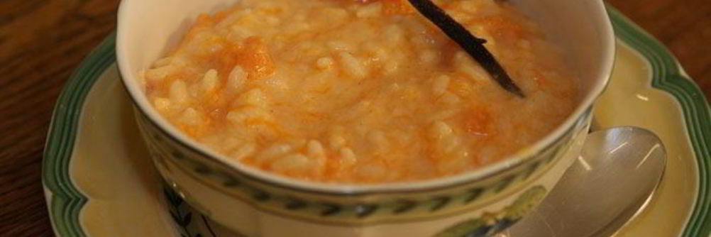 Рисовая каша с тыквой и ванилью