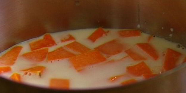 рисовая каша с тыквой и ванилью